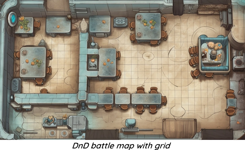 Battlefield Map DnD Grid