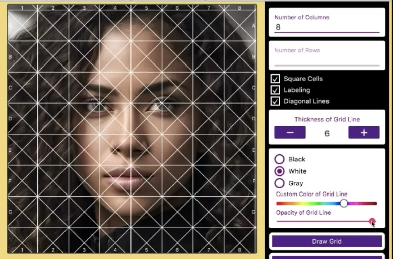 transparent grid opaque transparency opacity gridlines